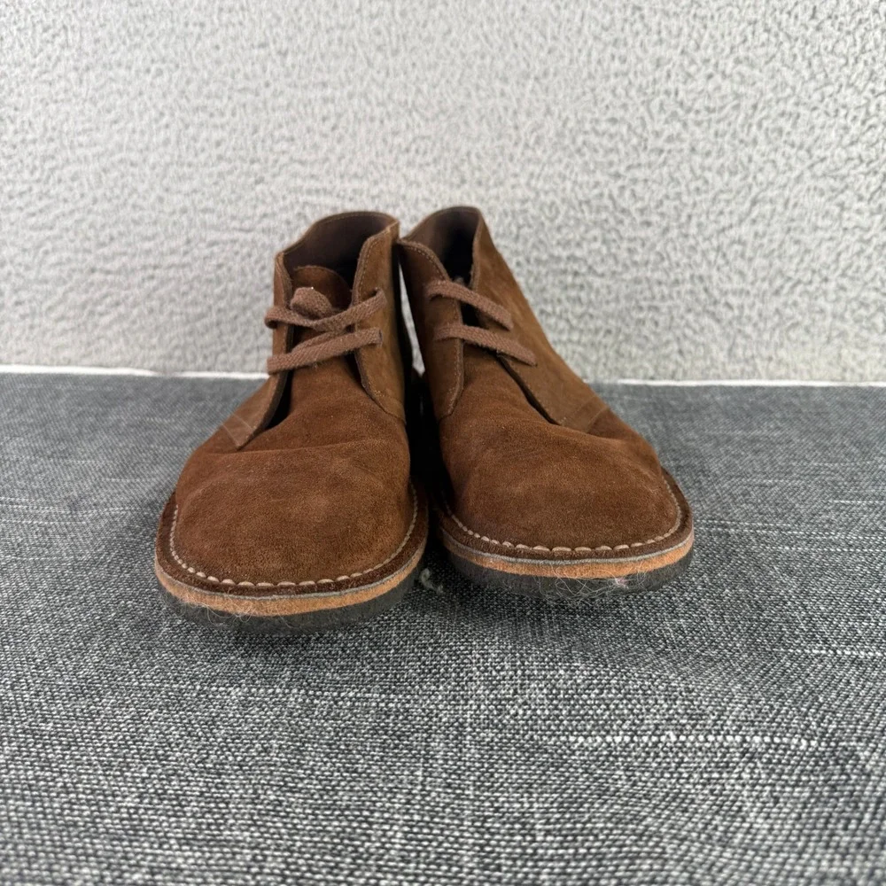 J.Crew MacAlister Desert Boots Mens 8.5 Brown Suede Leather Lace Up Chukka H022